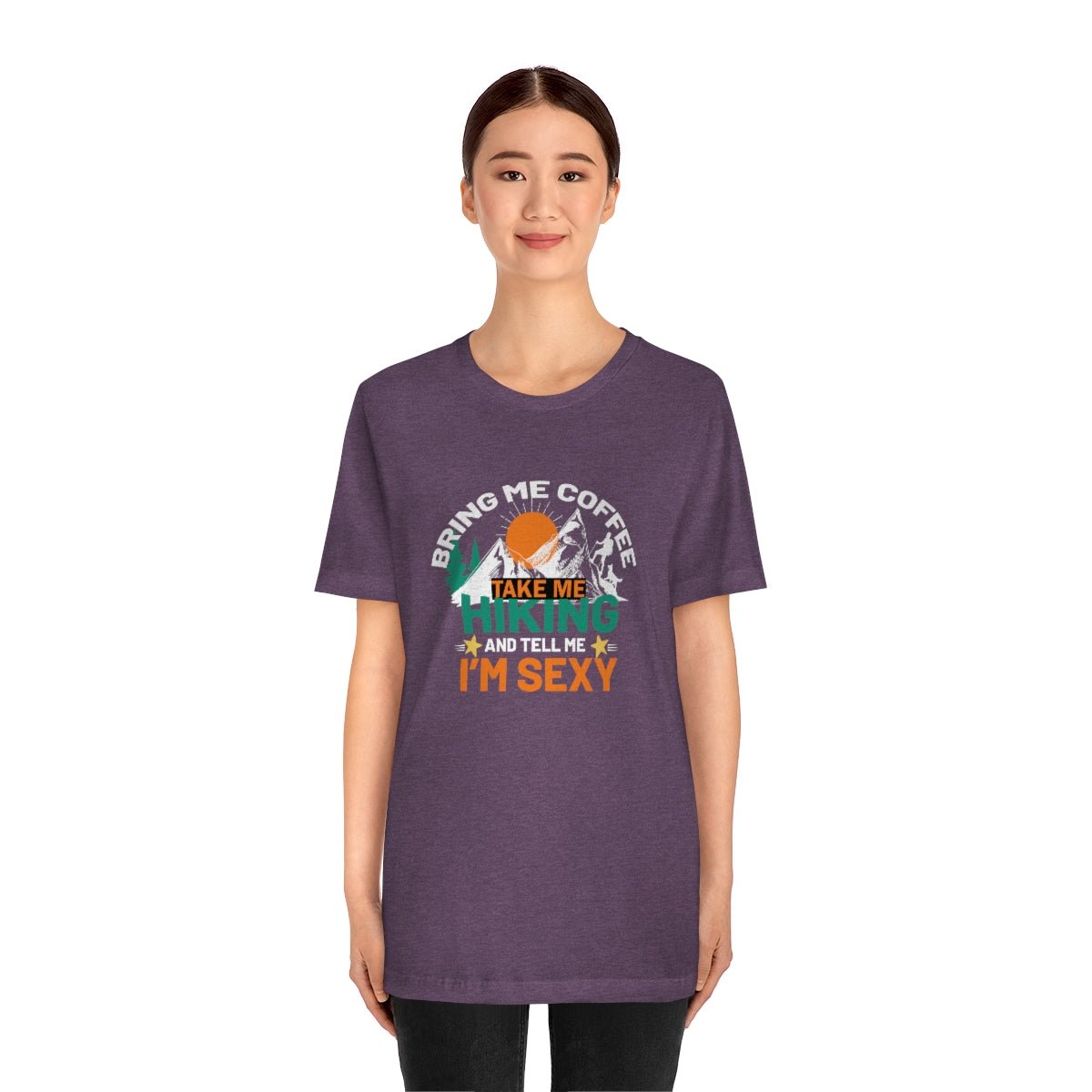 Take me hiking and bring me coffee Women's Short Sleeve Tee - Salty Medic Clothing Co.