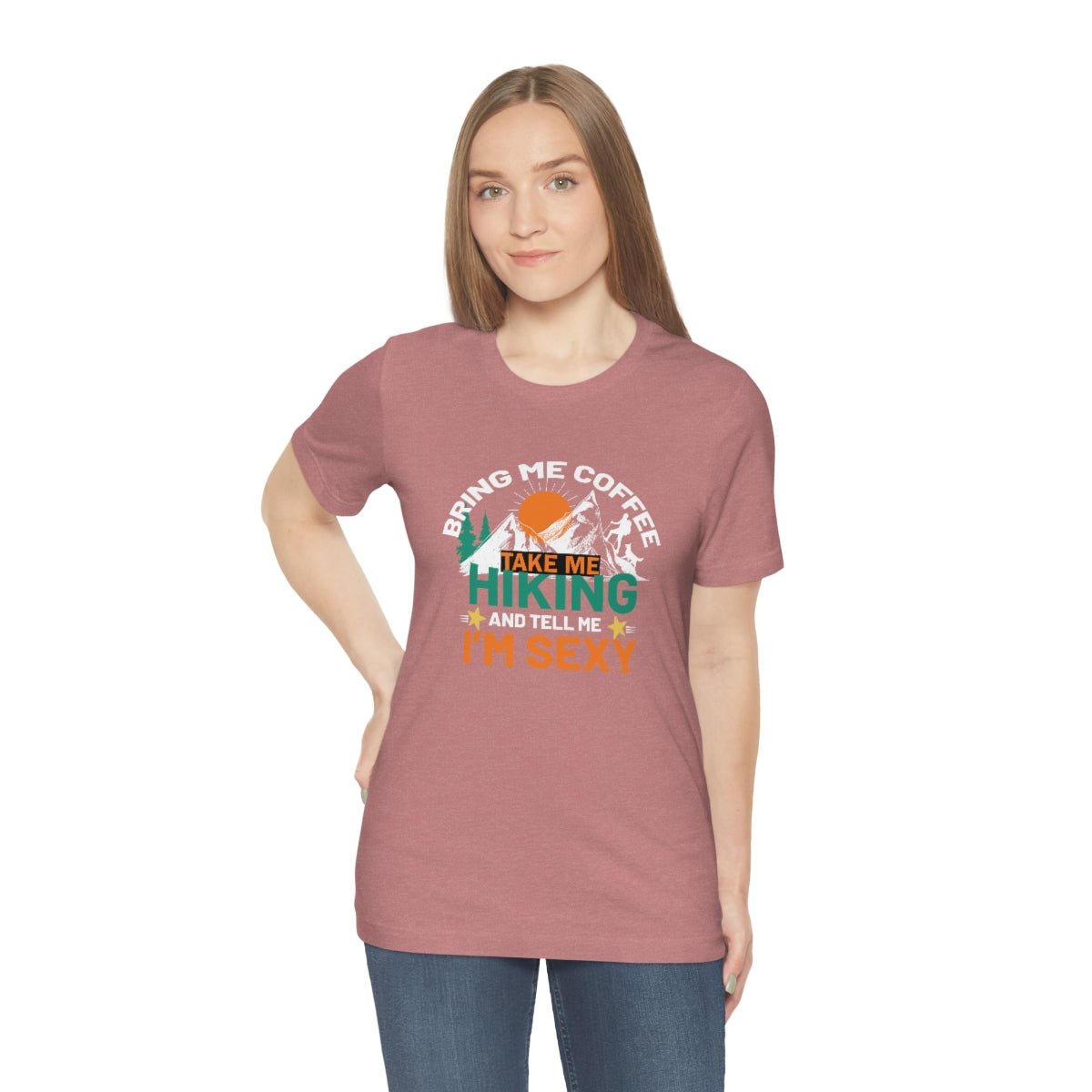 Take me hiking and bring me coffee Women's Short Sleeve Tee - Salty Medic Clothing Co.