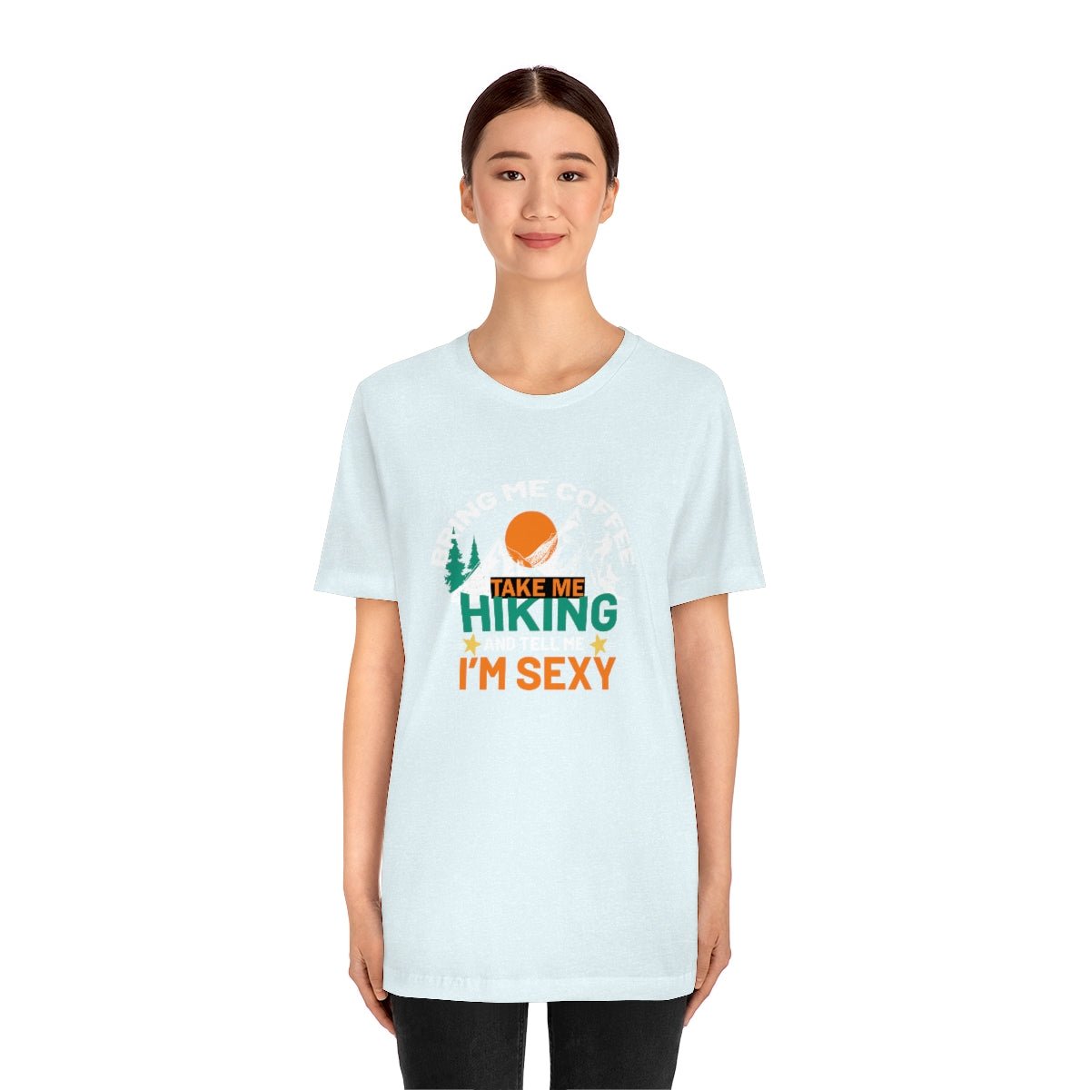 Take me hiking and bring me coffee Women's Short Sleeve Tee - Salty Medic Clothing Co.