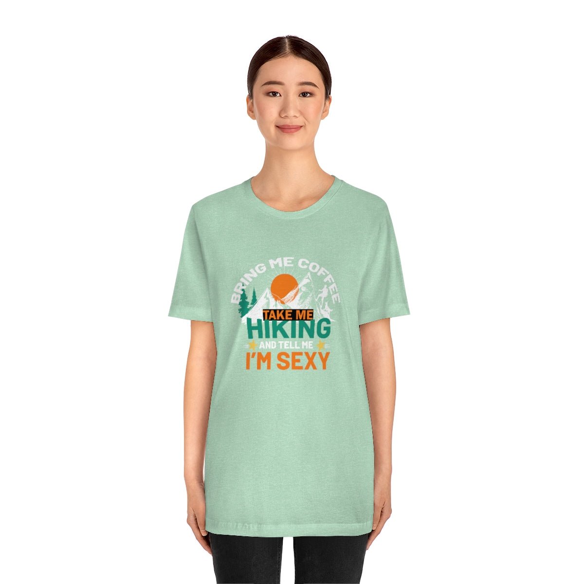 Take me hiking and bring me coffee Women's Short Sleeve Tee