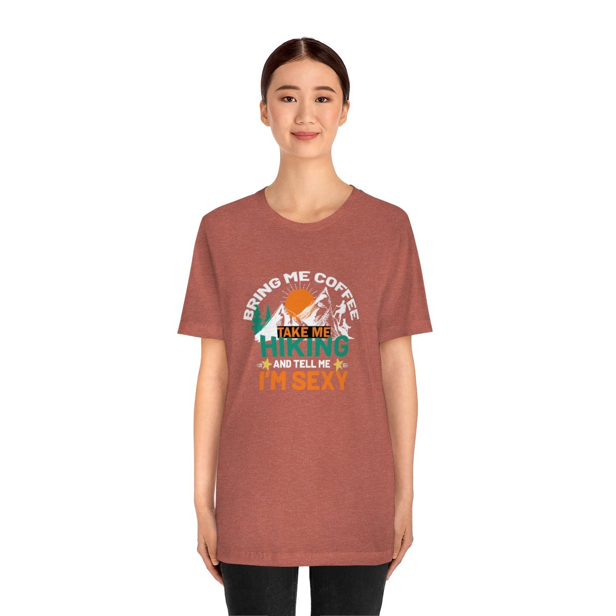 Take me hiking and bring me coffee Women's Short Sleeve Tee - Salty Medic Clothing Co.