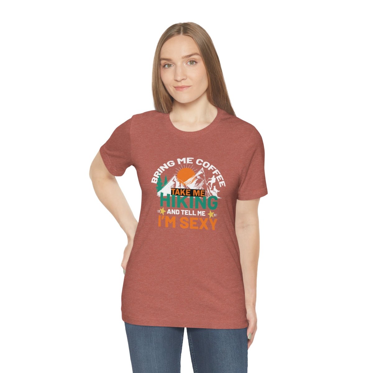 Take me hiking and bring me coffee Women's Short Sleeve Tee