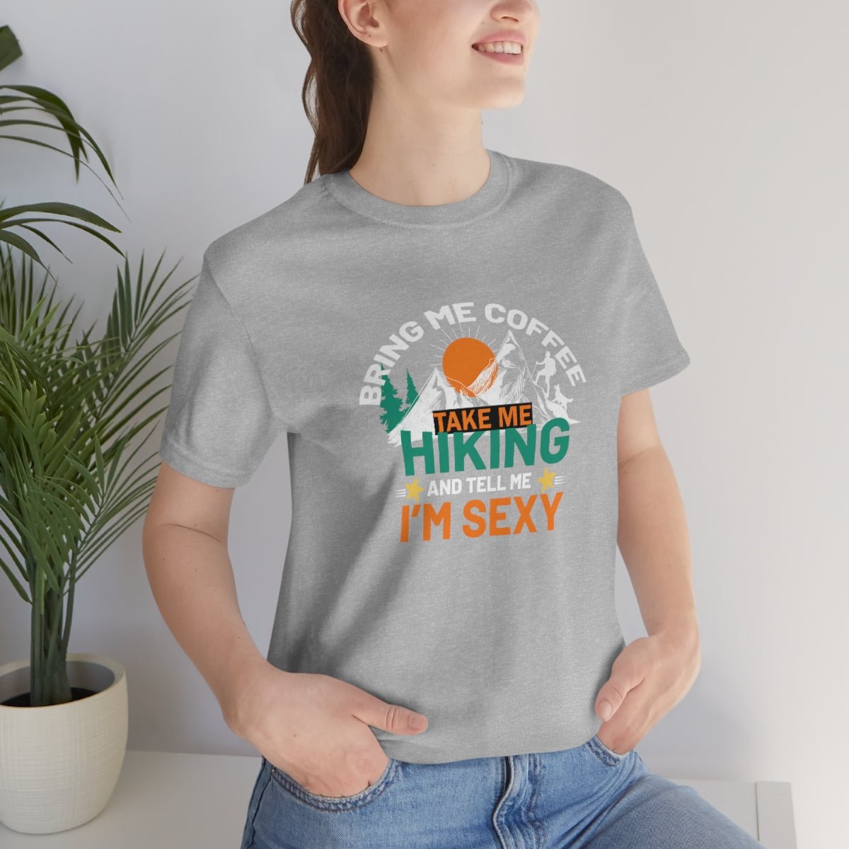 Take me hiking and bring me coffee Women's Short Sleeve Tee