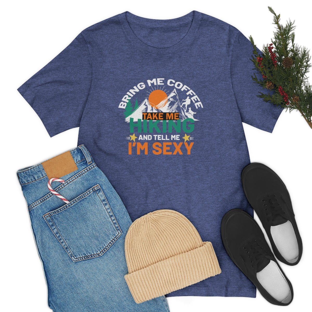 Take me hiking and bring me coffee Women's Short Sleeve Tee - Salty Medic Clothing Co.