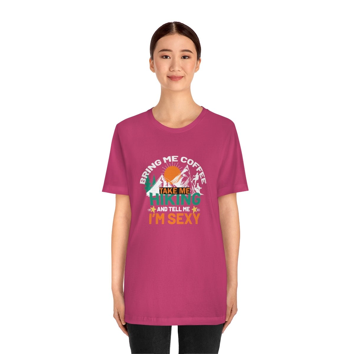 Take me hiking and bring me coffee Women's Short Sleeve Tee