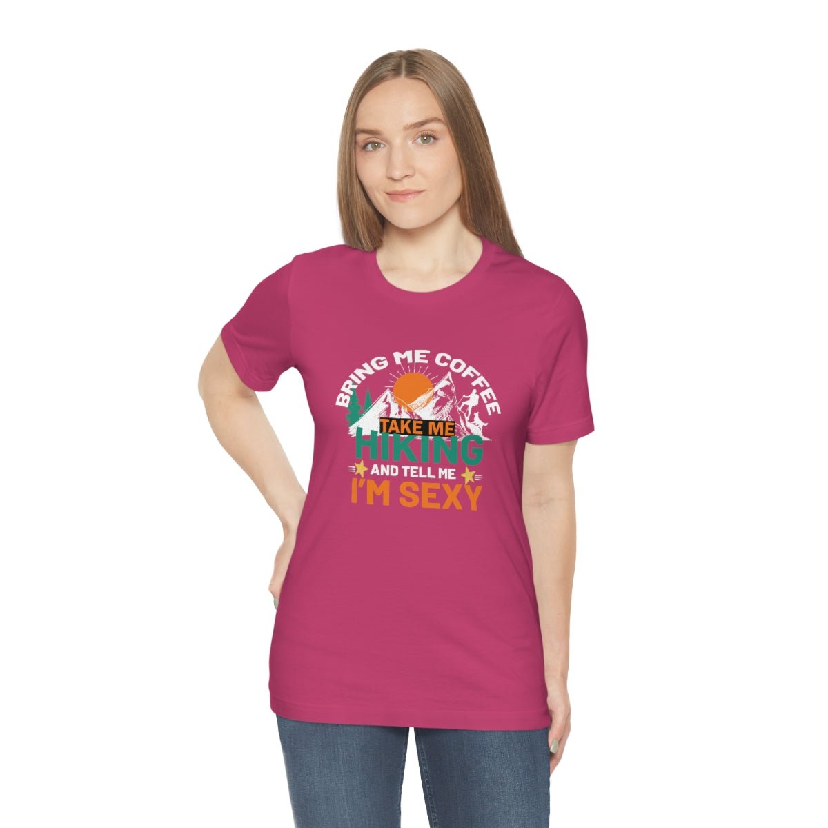 Take me hiking and bring me coffee Women's Short Sleeve Tee