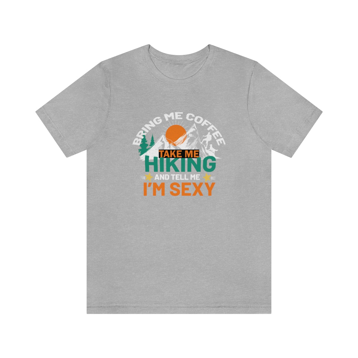 Take me hiking and bring me coffee Women's Short Sleeve Tee - Salty Medic Clothing Co.