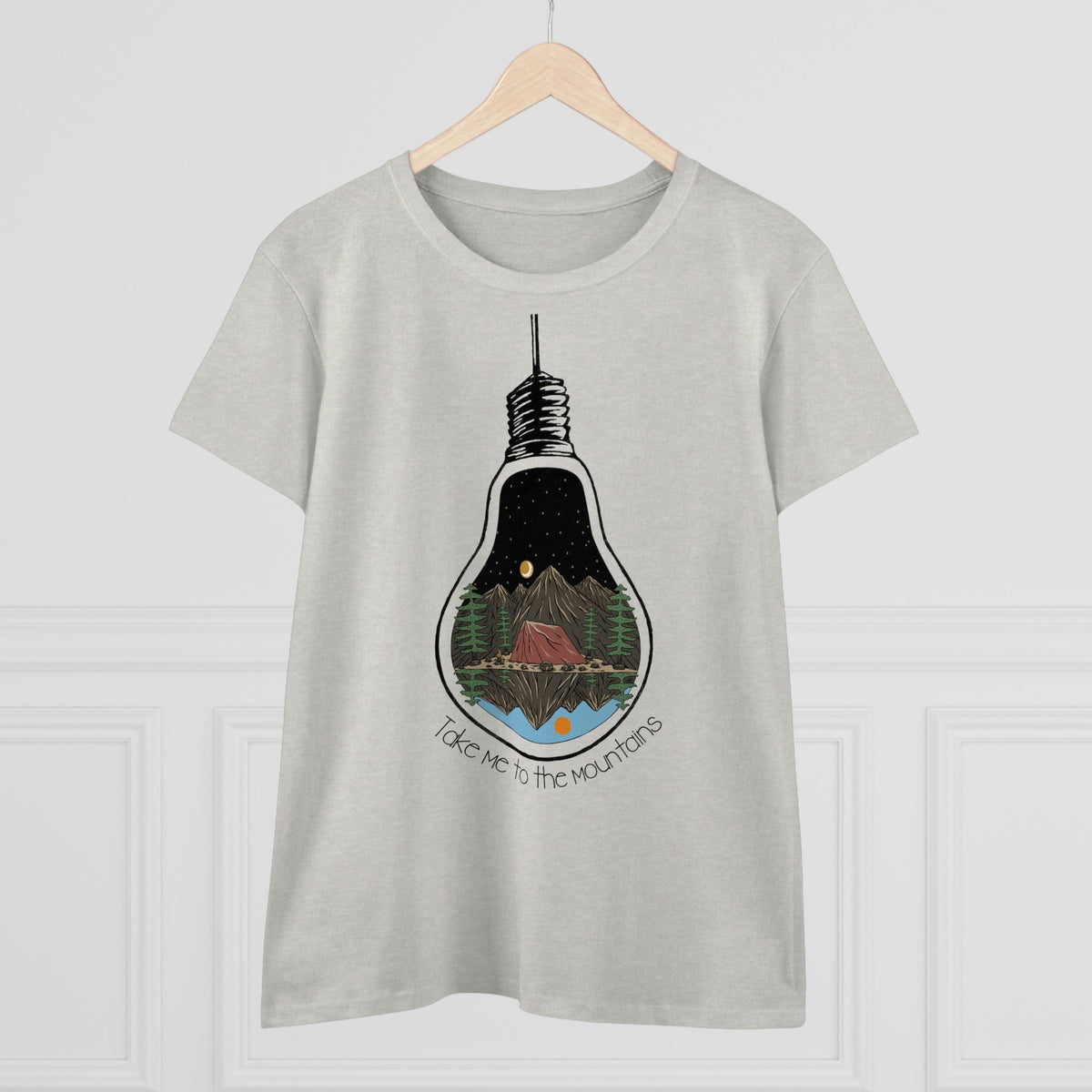 Take Me To The Mountains Women's Midweight Cotton Tee