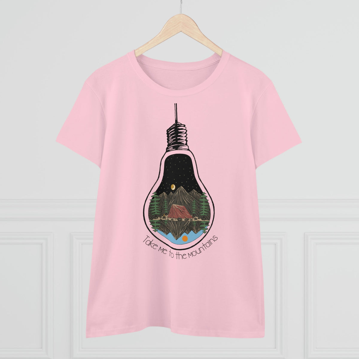 Take Me To The Mountains Women's Midweight Cotton Tee