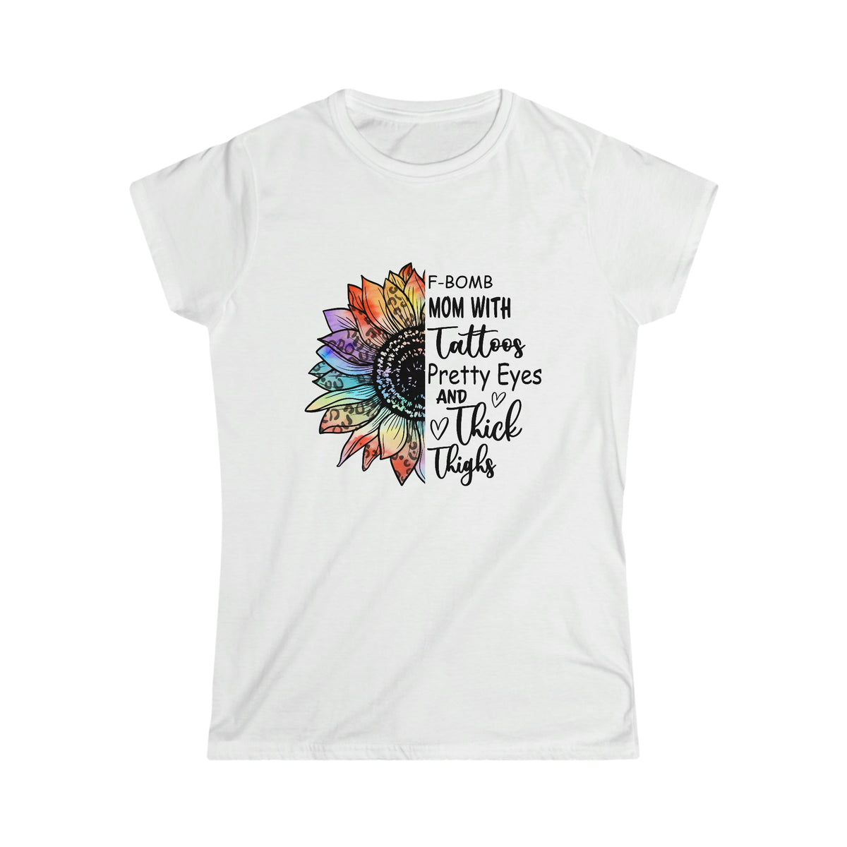 Tattoos and Thick Theighs Women's Softstyle Tee White