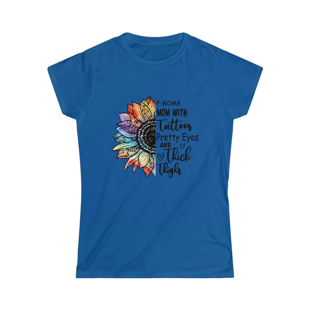 Tattoos and Thick Theighs Women's Softstyle Tee Royal