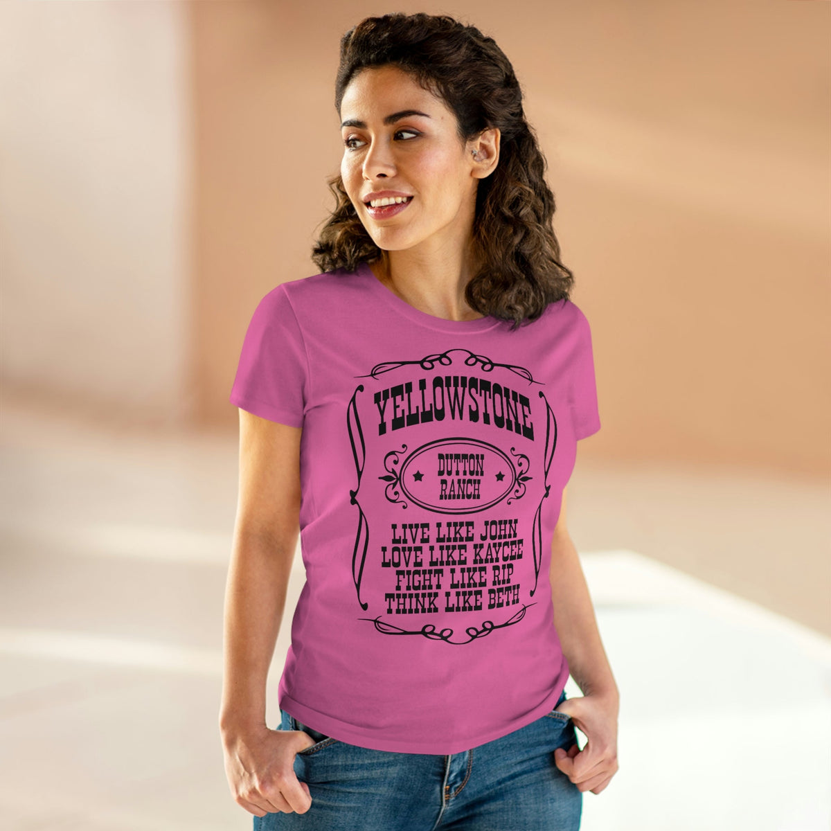 The Dutton Ranch Women's Midweight Cotton Tee - Salty Medic Clothing Co.