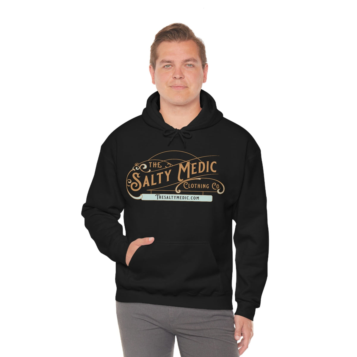 The Salty Medic Clothing Co™ Hooded Sweatshirt Black