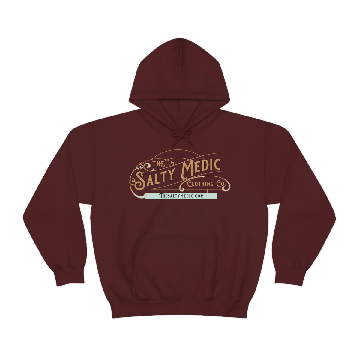 The Salty Medic Clothing Co™ Hooded Sweatshirt Maroon