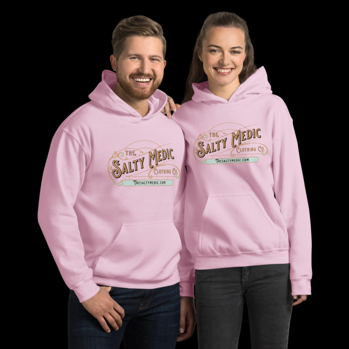 The Salty Medic Clothing Co. Hoodie Light Pink