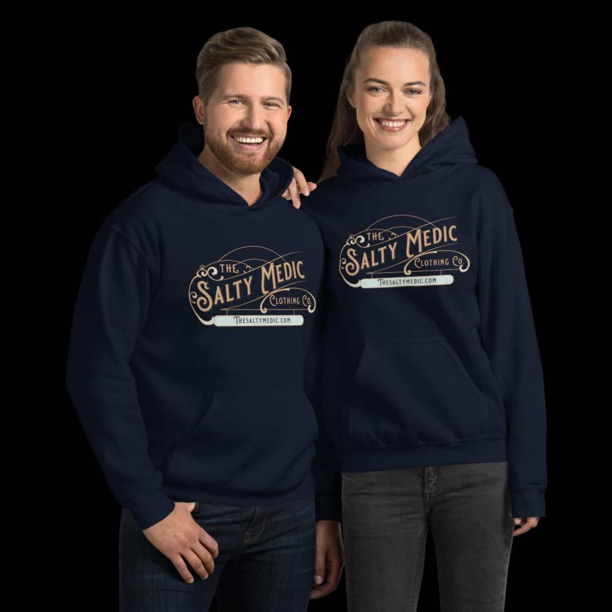 The Salty Medic Clothing Co. Hoodie Navy