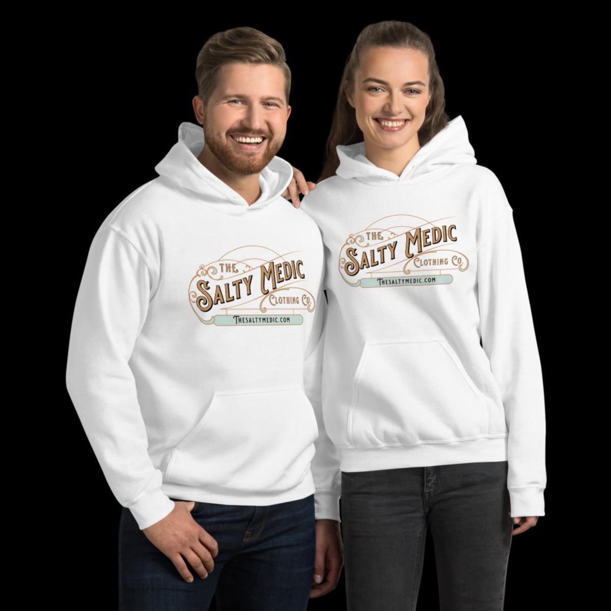 The Salty Medic Clothing Co. Hoodie White