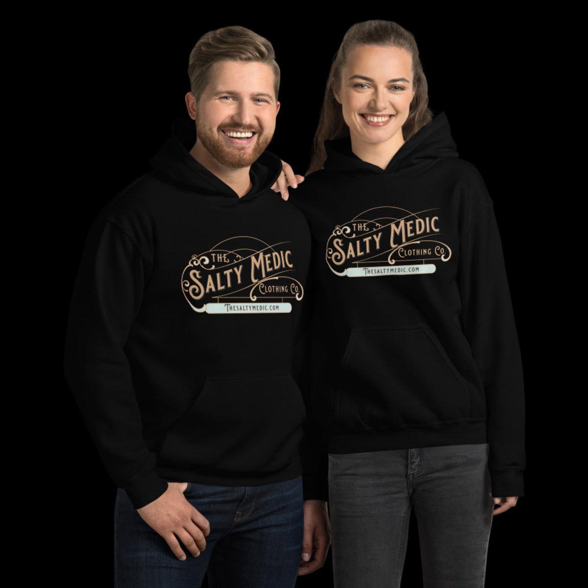 The Salty Medic Clothing Co. Hoodie Black