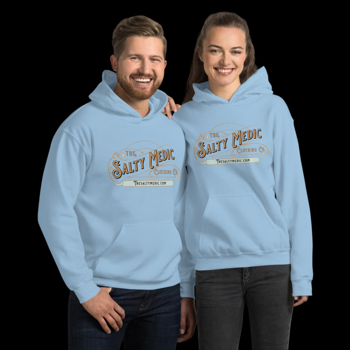 The Salty Medic Clothing Co. Hoodie Light Blue