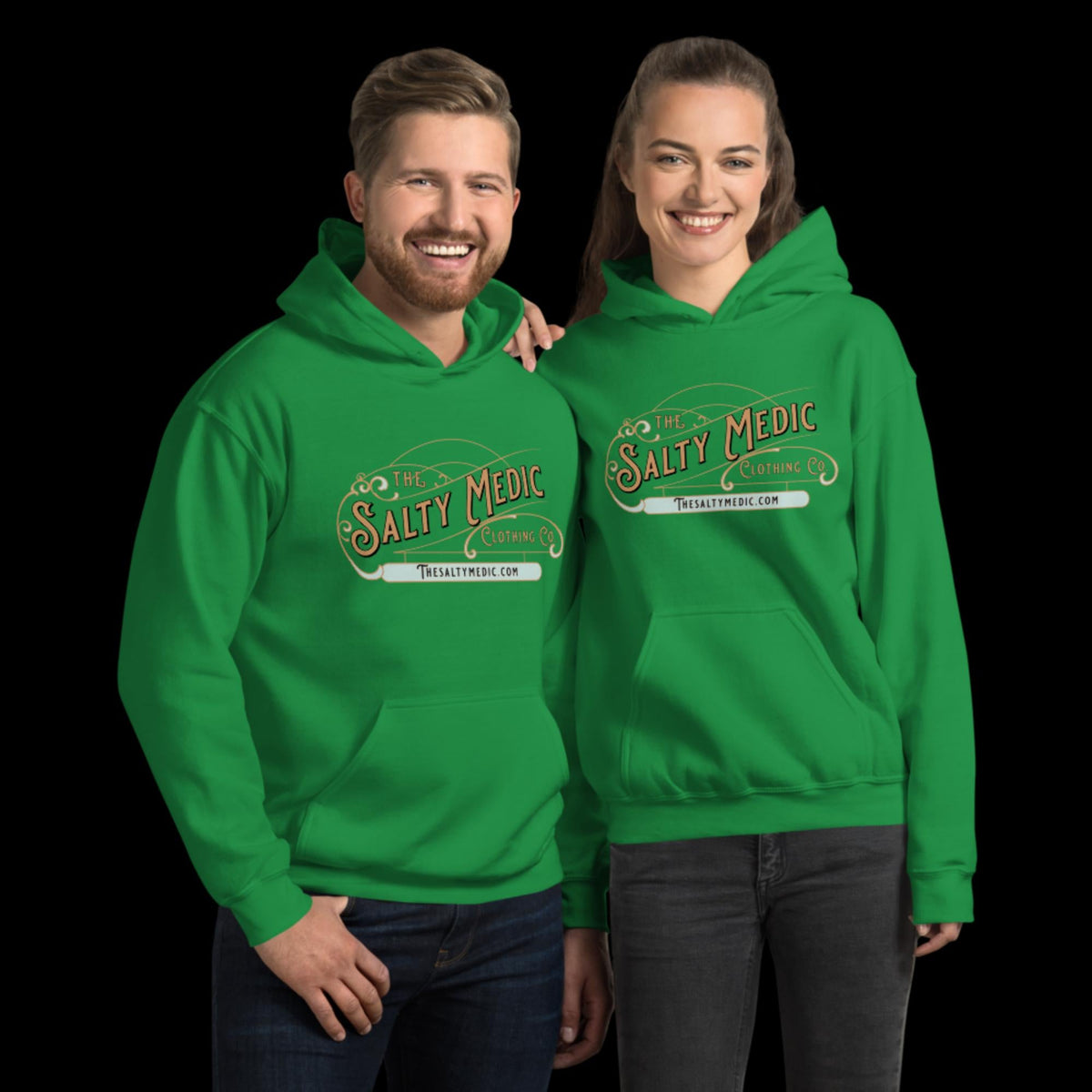 The Salty Medic Clothing Co. Hoodie Irish Green