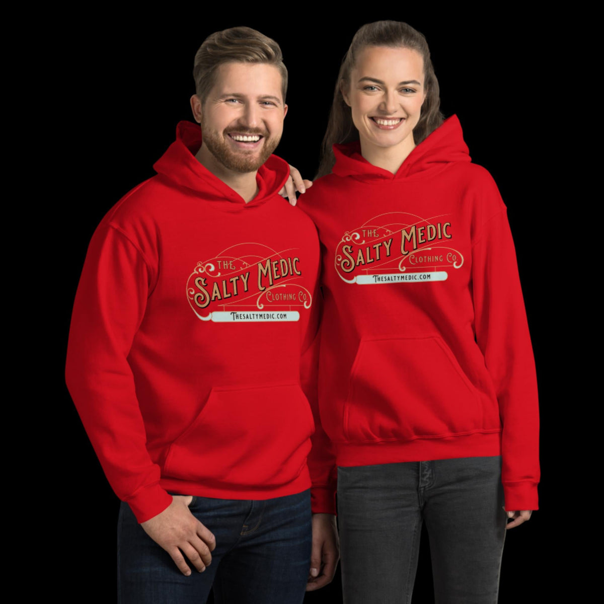 The Salty Medic Clothing Co. Hoodie Red