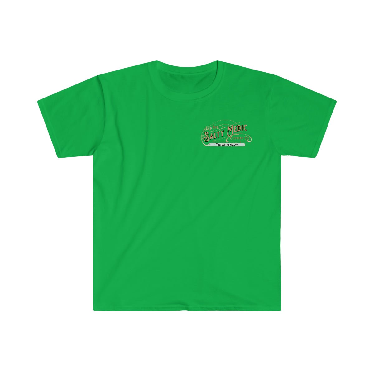 The Salty Medic Logo Softstyle T-Shirt Irish Green