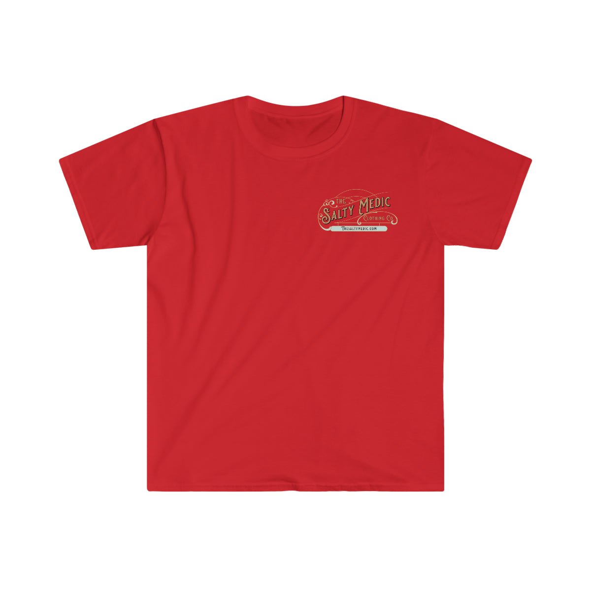 The Salty Medic Logo Softstyle T-Shirt Red