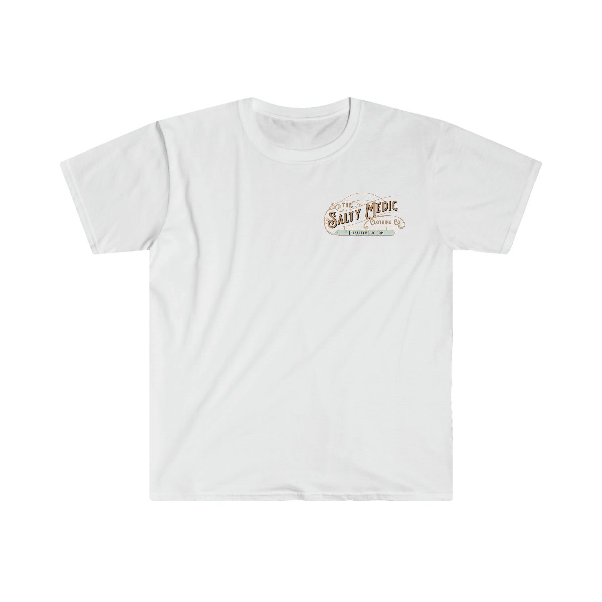 The Salty Medic Logo Softstyle T-Shirt White