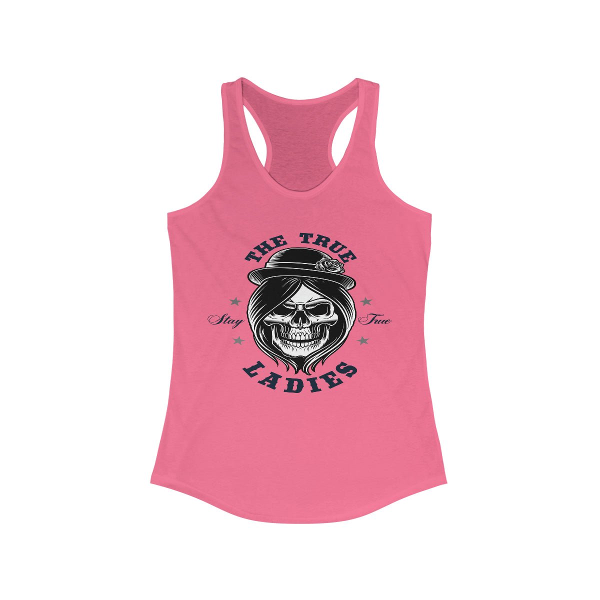 The True Ladies, Stay True Women's Ideal Racerback Tank Solid Hot Pink