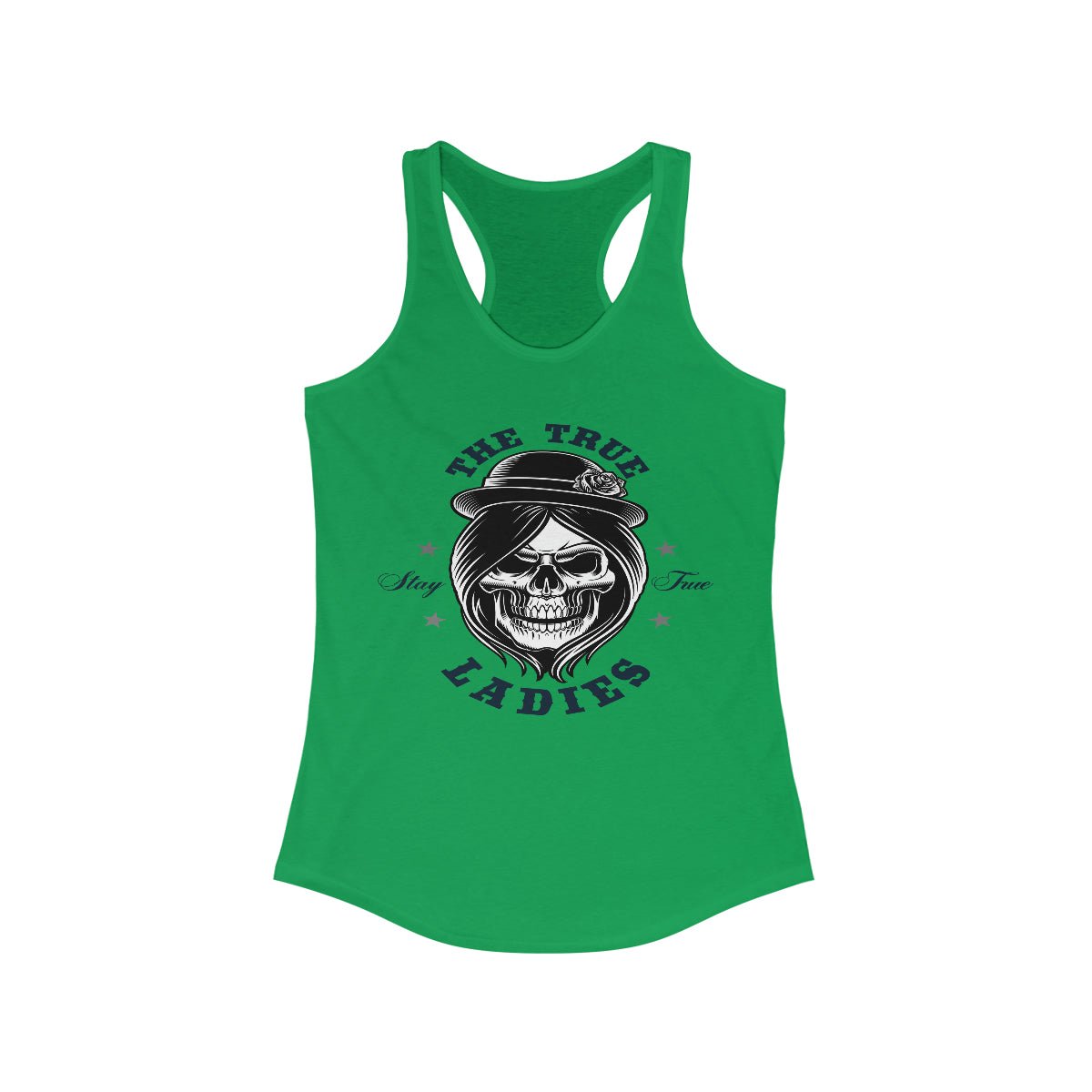 The True Ladies, Stay True Women's Ideal Racerback Tank Solid Kelly Green