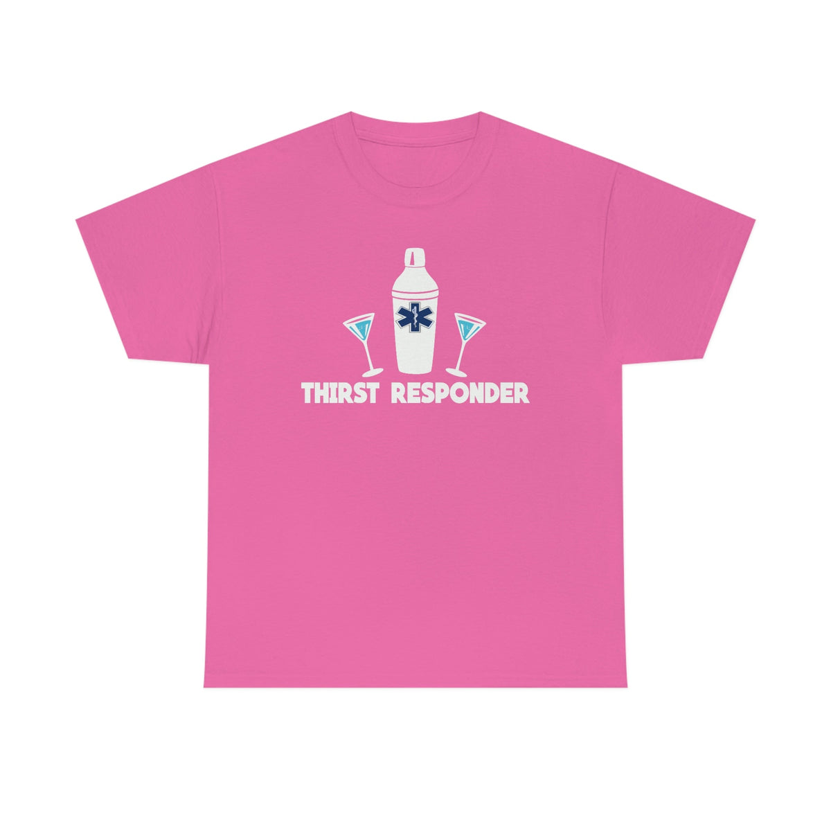 Thirst Responder Men's Heavy Cotton Tee Azalea