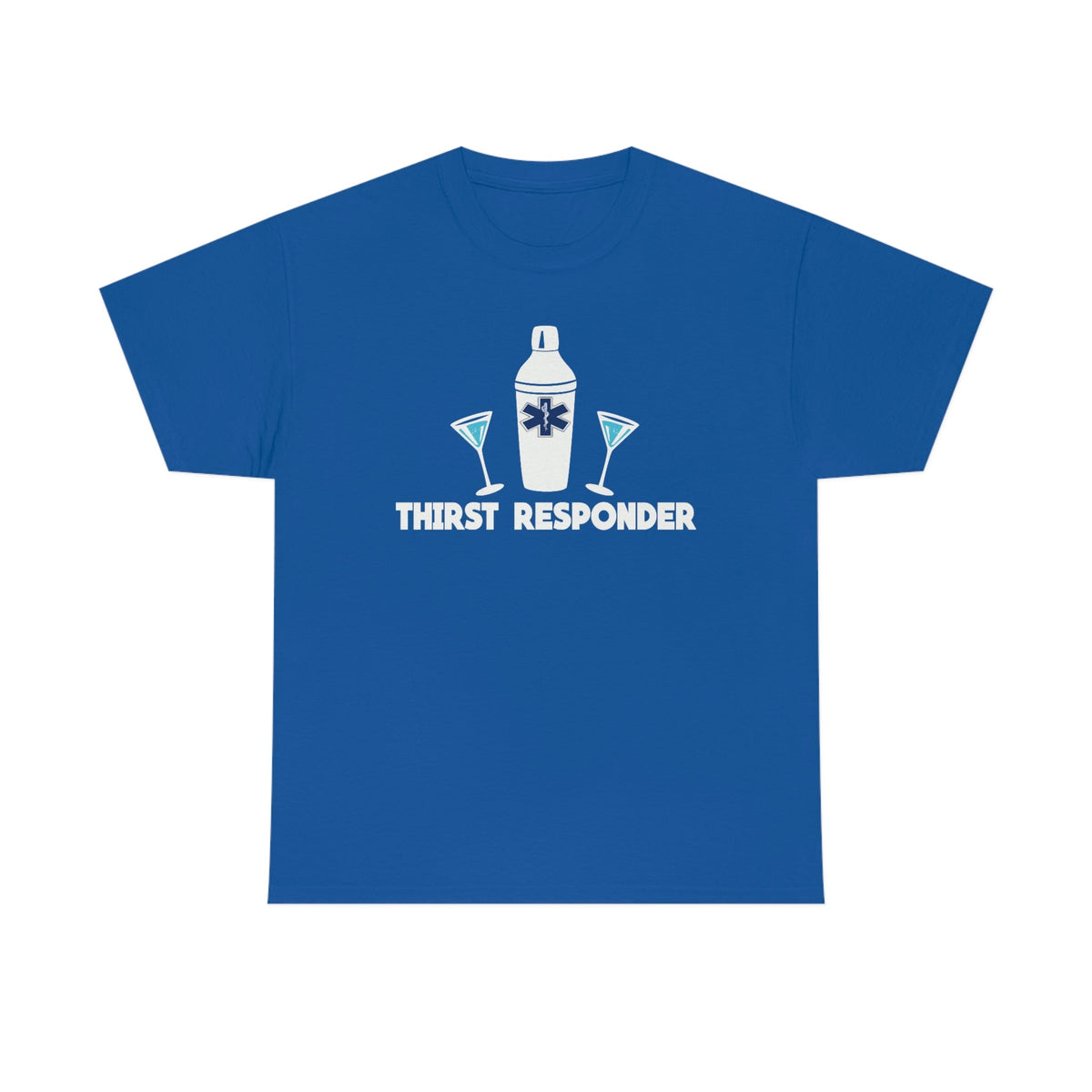 Thirst Responder Men's Heavy Cotton Tee Royal