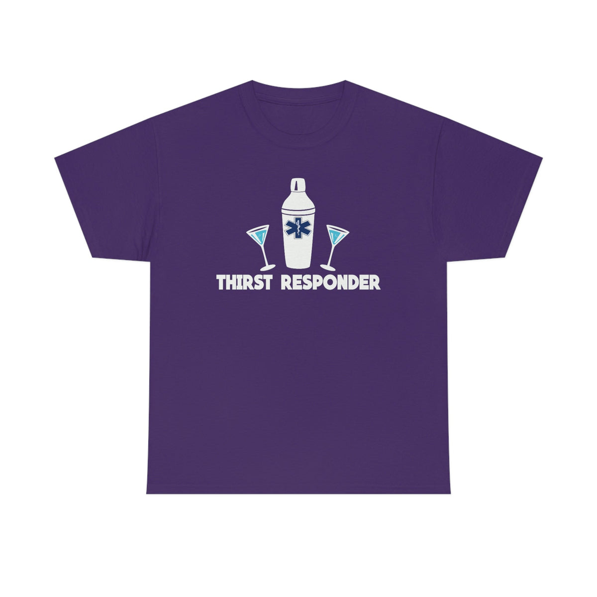 Thirst Responder Men's Heavy Cotton Tee Purple