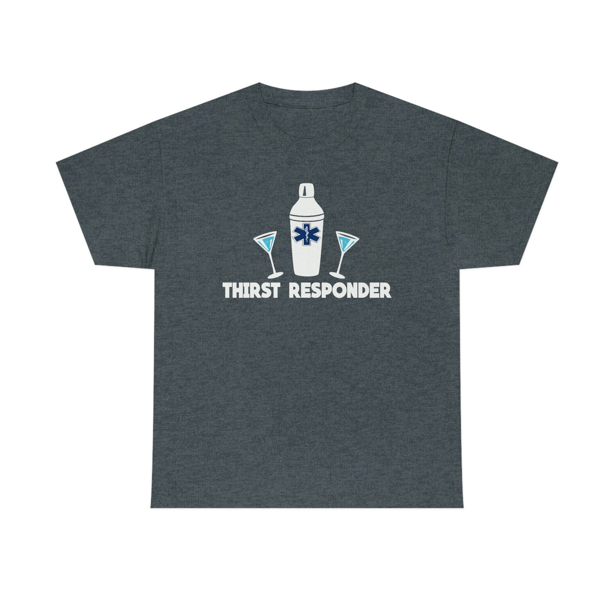 Thirst Responder Men's Heavy Cotton Tee Dark Heather