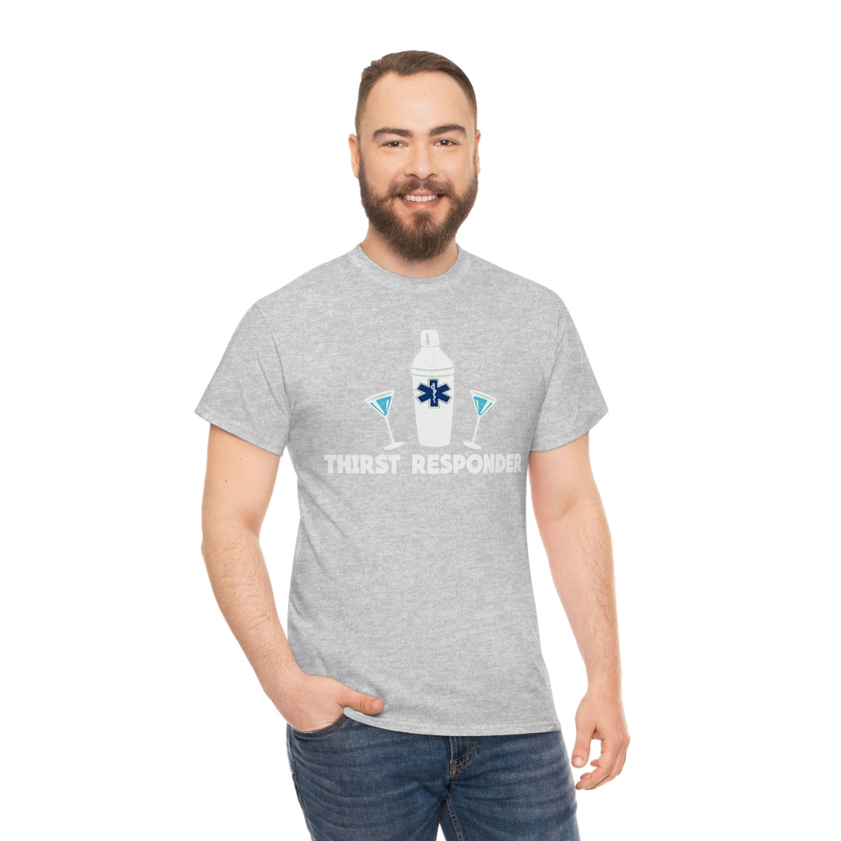 Thirst Responder Men's Heavy Cotton Tee - Salty Medic Clothing Co.