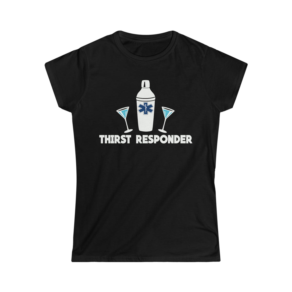 Thirst Responder Women's Soft Style Tee Black