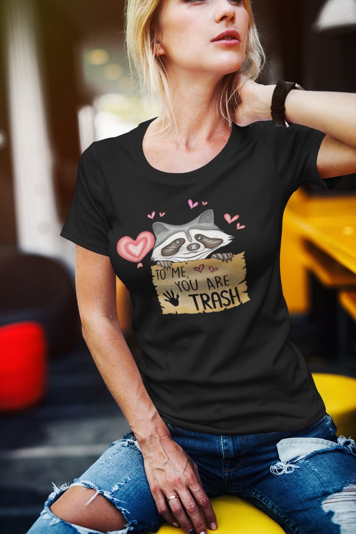To Me You Are Trash Sign Women's Tee - Salty Medic Clothing Co.