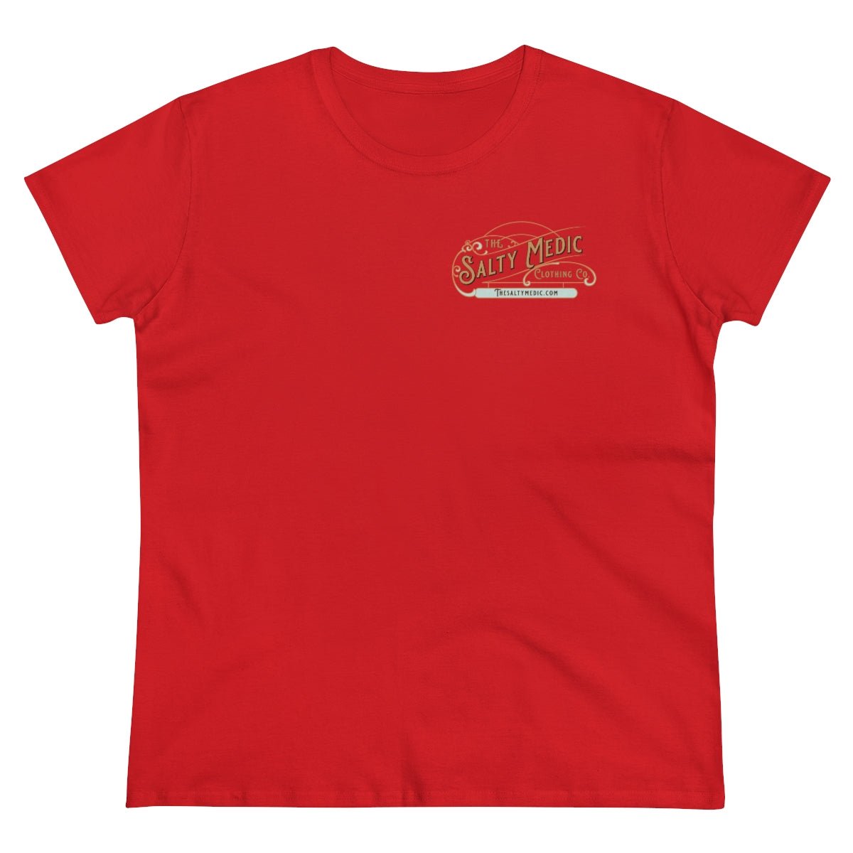 We Will Never Forget Women's Midweight Cotton Tee Red