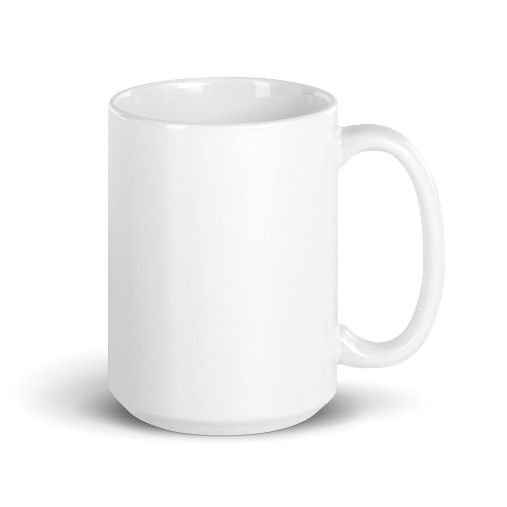 White glossy mug 15oz