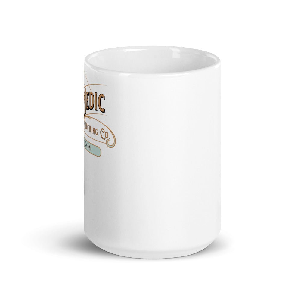 White glossy mug