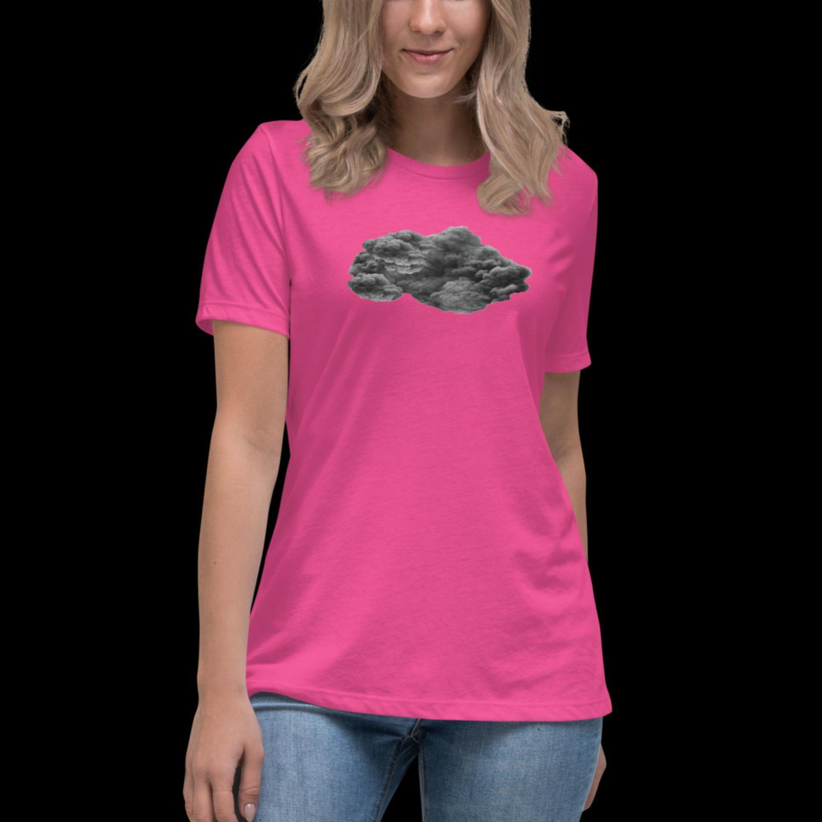 Black Cloud Women's Relaxed T-Shirt - Salty Medic Clothing Co.
