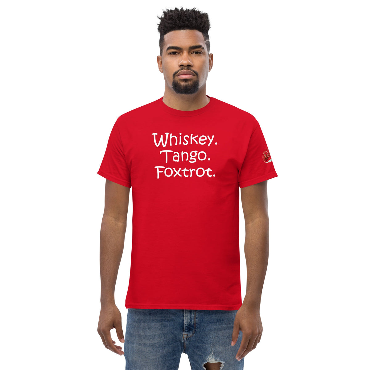 W.T.F. Men's classic tee Red