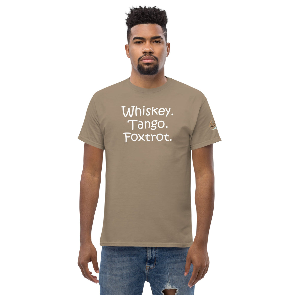 W.T.F. Men's classic tee Brown Savana