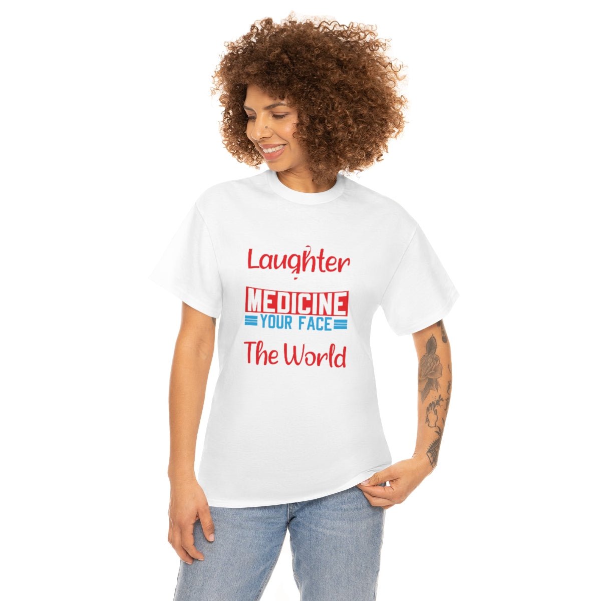 Your Face Is Curing The World Cotton Tee