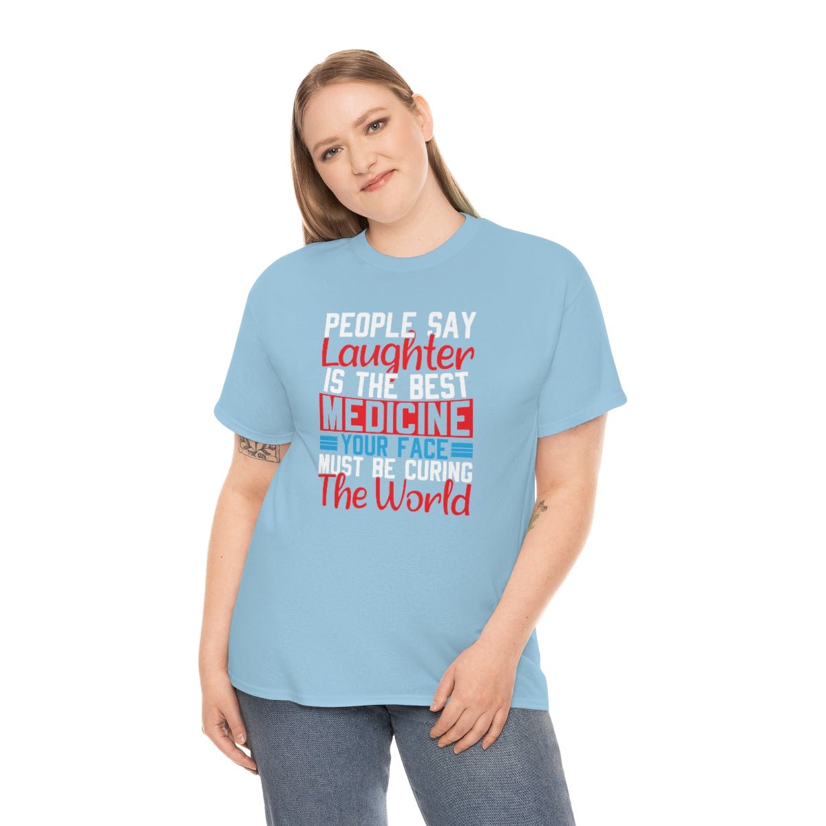 Your Face Is Curing The World Cotton Tee