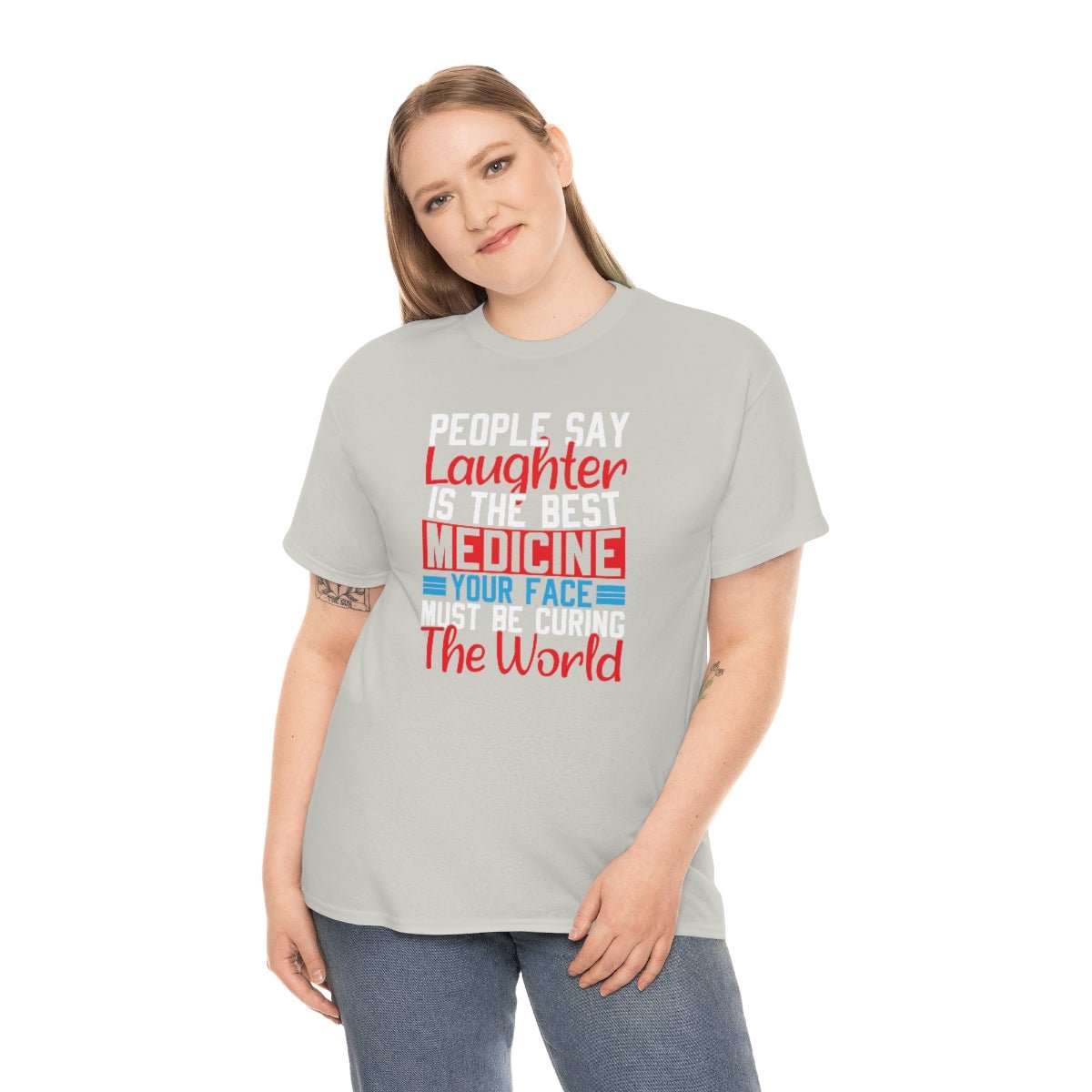 Your Face Is Curing The World Cotton Tee