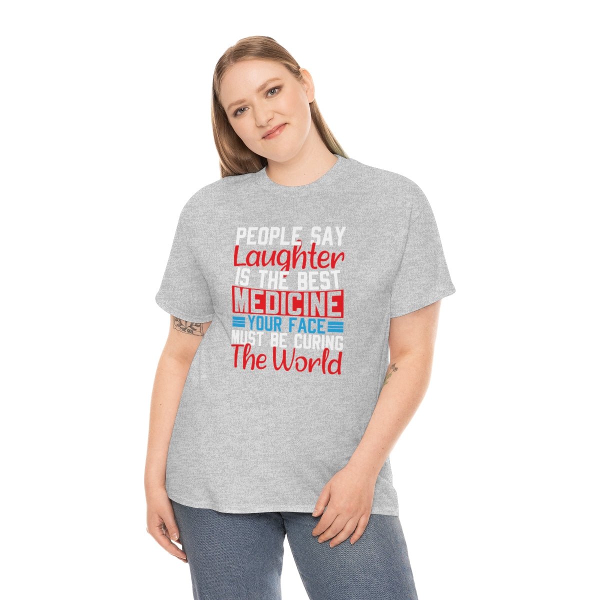 Your Face Is Curing The World Cotton Tee